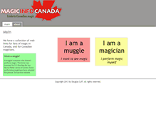Tablet Screenshot of magicinfo.ca